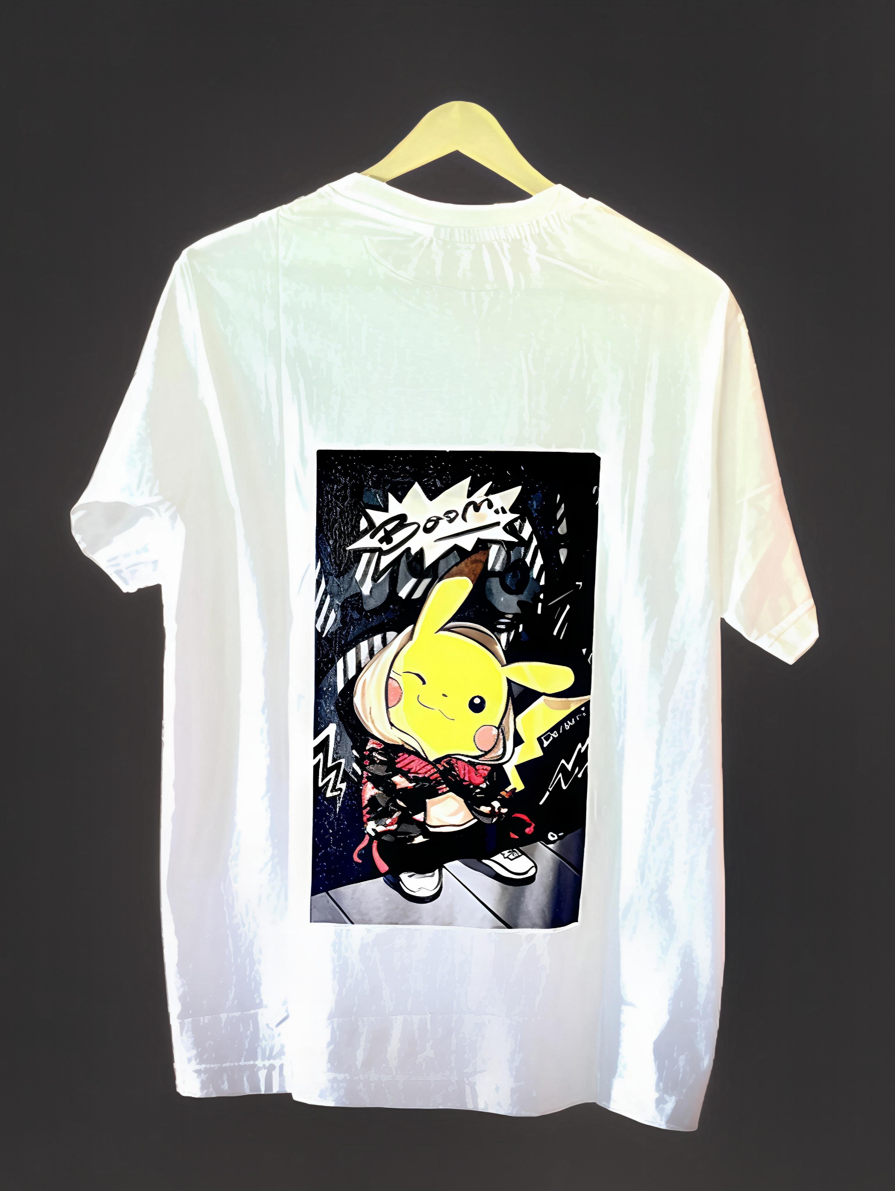 POCKEMON ANIME DESIGN SHORT SLEEVE TSHIRT FOR MEN AND WOMEN
